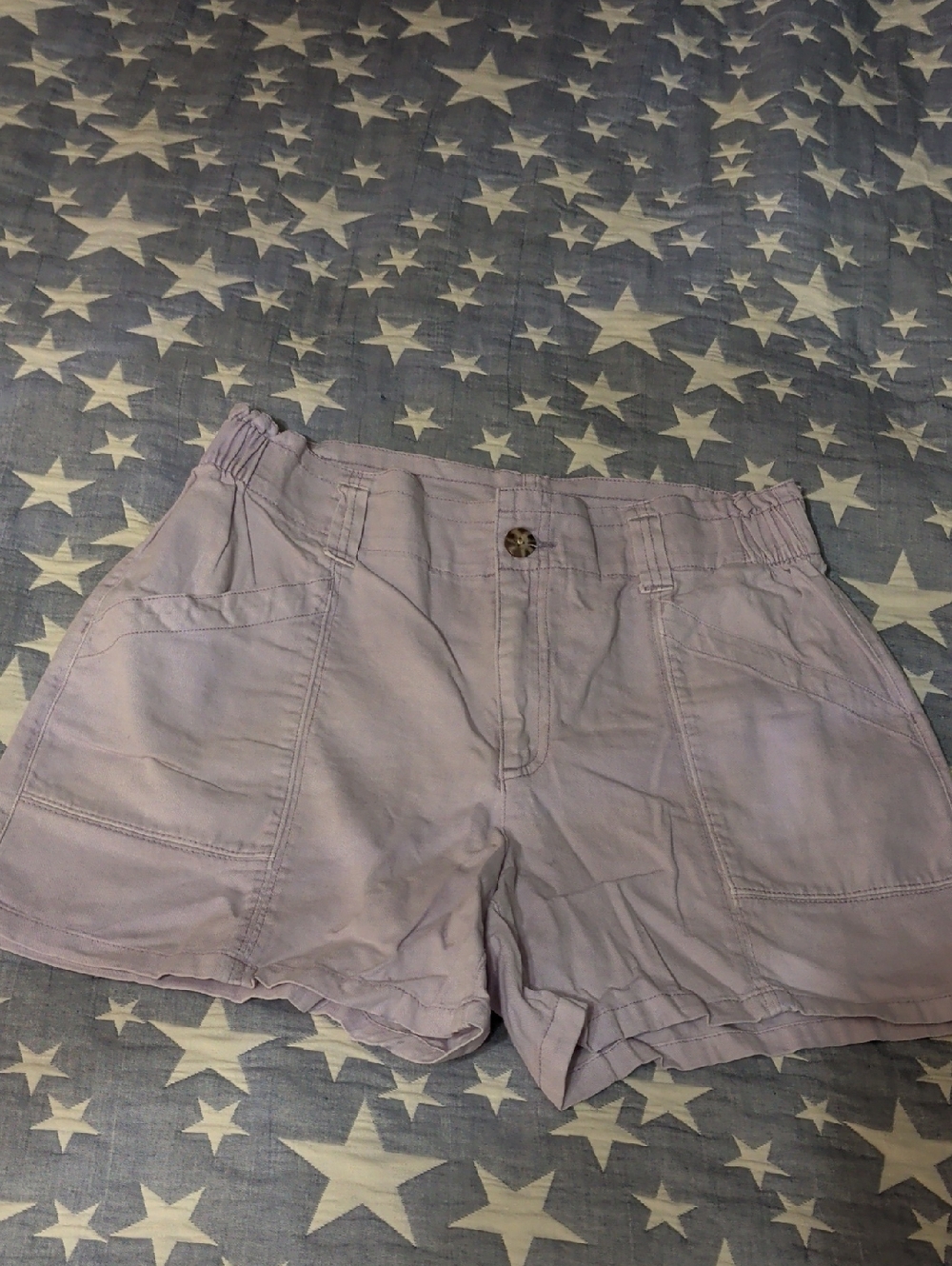 Old Navy Lavender Elastic-Waist Casual chino purple